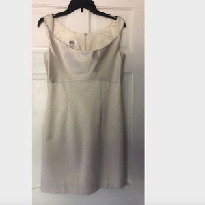 Odessa Off White Silk Dress